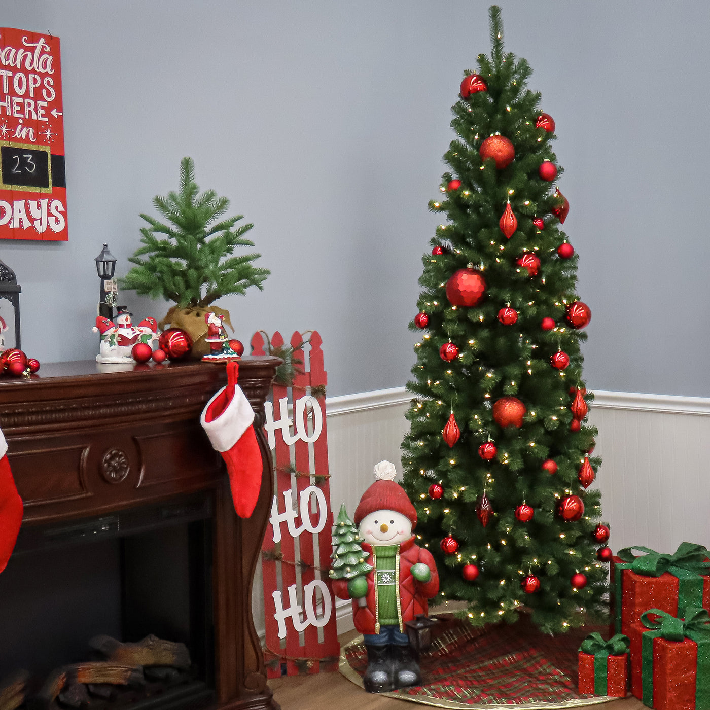 9 ft. North Valley Spruce Pencil Slim Tree - National Tree Company