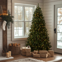 7.5 ft. Pre-Lit North Valley Spruce Tree with PowerConnect Dual Color LED Lights - National Tree Company