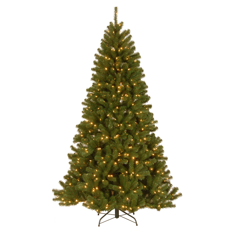 9 ft. Pre-Lit North Valley Spruce Hinged Tree with  PowerConnect Dual Color LED Lights, Plug-In - National Tree Company