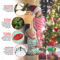 9 ft. Pre-Lit North Valley Spruce Tree with  PowerConnect Dual Color LED Lights, Plug-In - National Tree Company