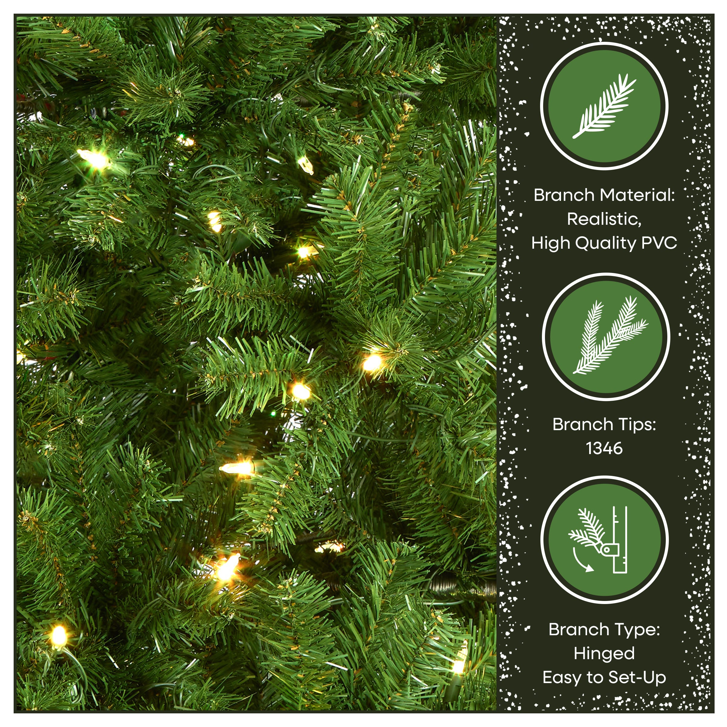 7.5 ft. Pre-Lit North Valley Spruce Tree with PowerConnect Light