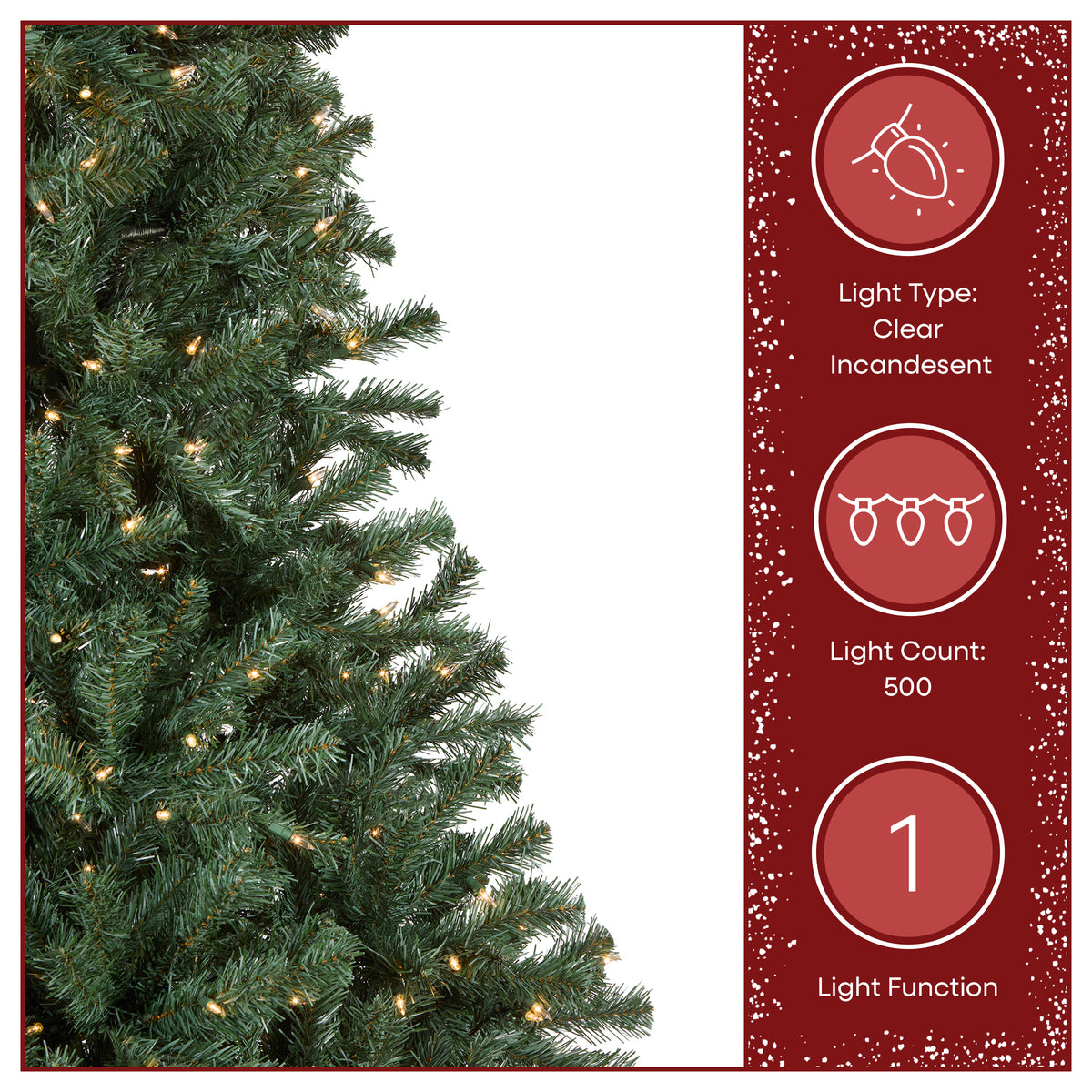 6.5 ft. Pre-Lit North Valley Spruce Blue Tree with Clear Lights - National Tree Company