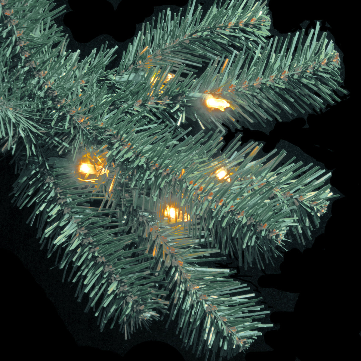 7.5 ft. Pre-Lit North Valley Spruce Blue Hinged Tree with Clear Lights - National Tree Company