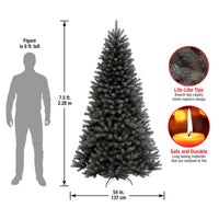 7.5 ft. North Valley Spruce Black Tree - National Tree Company