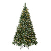 6 ft. Pre-Lit Oakley Hills Snow Tree with Warm White LED Lights, Plug-In - National Tree Company