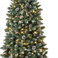 7.5 ft. Pre-Lit Oakley Hills Slim Tree with LED Lights - National Tree Company