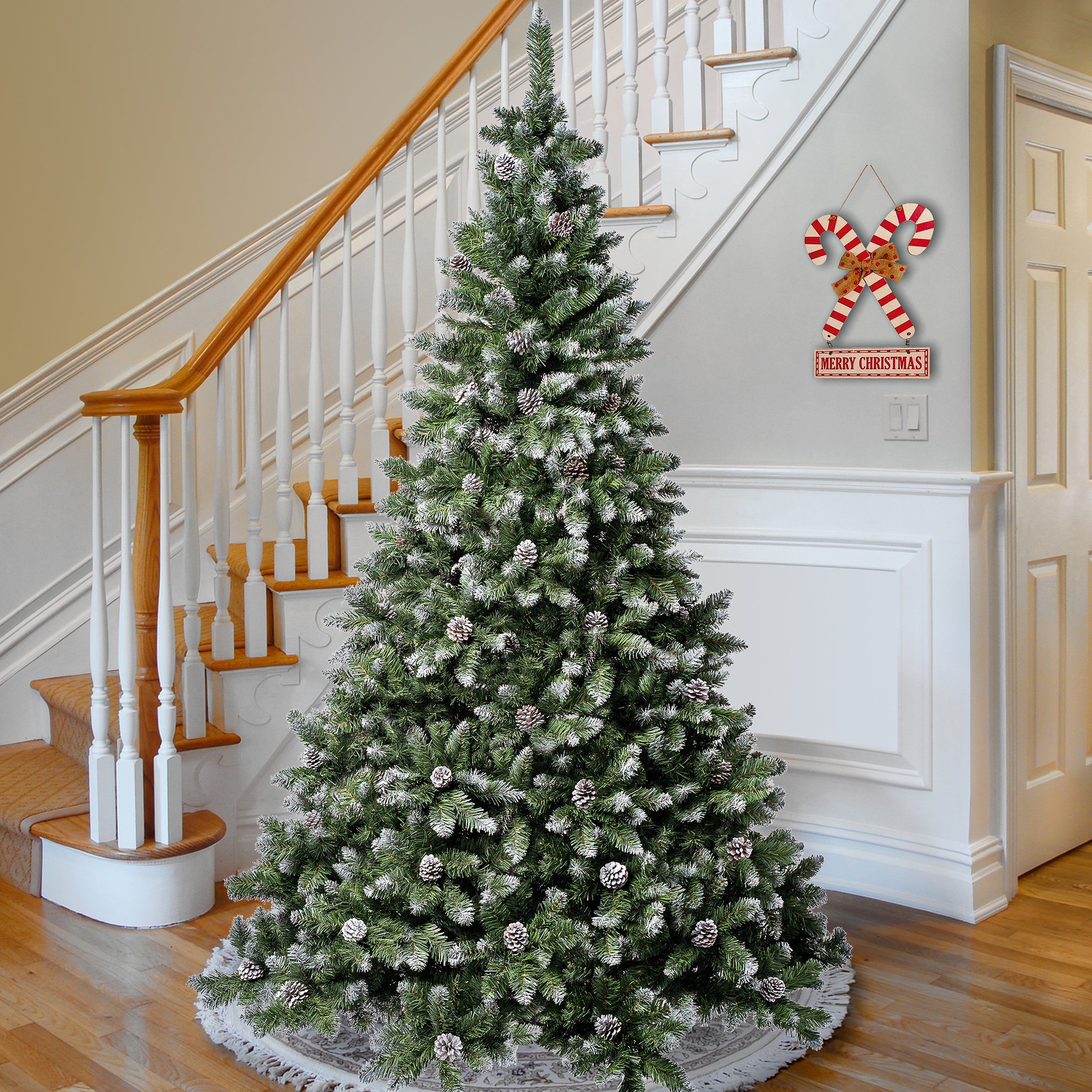 7.5 ft. Oakley Hills Snow Tree · National Tree Company
