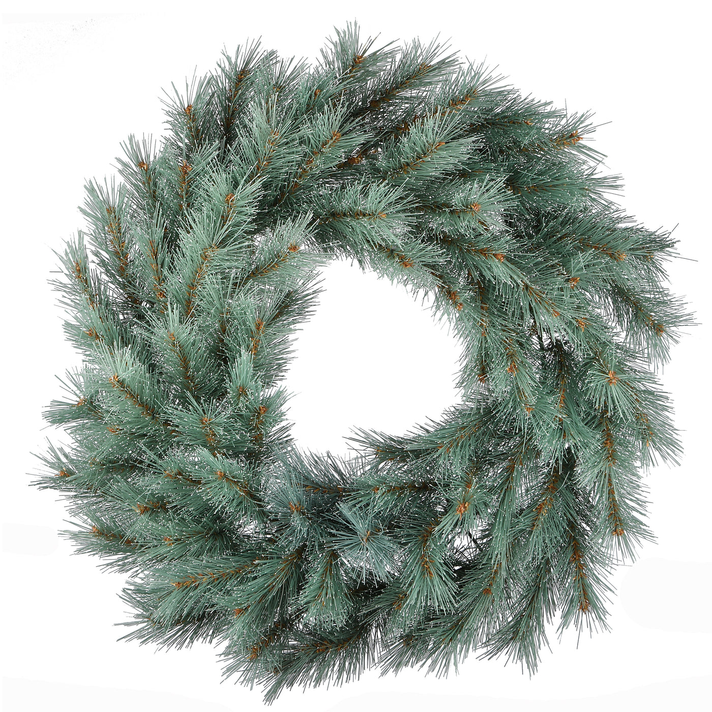 24 in. Frosted Ontario Blue Pine Wreath - National Tree Company