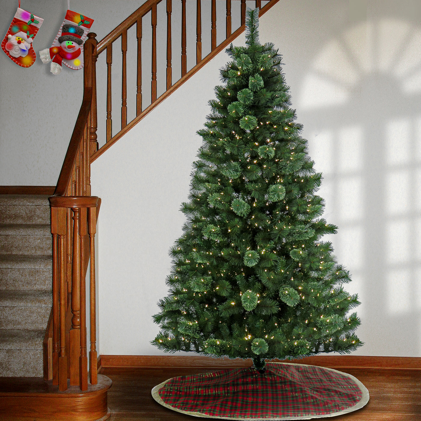 7.5 ft. Pre-Lit Ontaria Pine Tree with LED Lights - National Tree Company