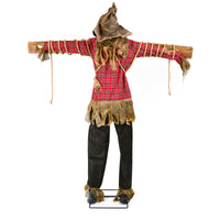 Halloween Pre Lit Animated Spooky Scarecrow, Brown, Sound Activated, LED Lights, Plug In, 76 Inches - National Tree Company