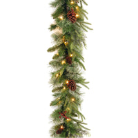 9 ft. Pre-Lit Colonial Fir Garland with Dual Color LED Lights - National Tree Company