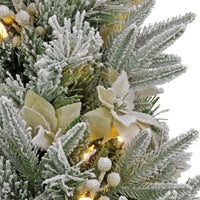 4 ft. Pre-Lit Frosted Colonial Fir Tree with Warm White LED Lights, Plug-In - National Tree Company