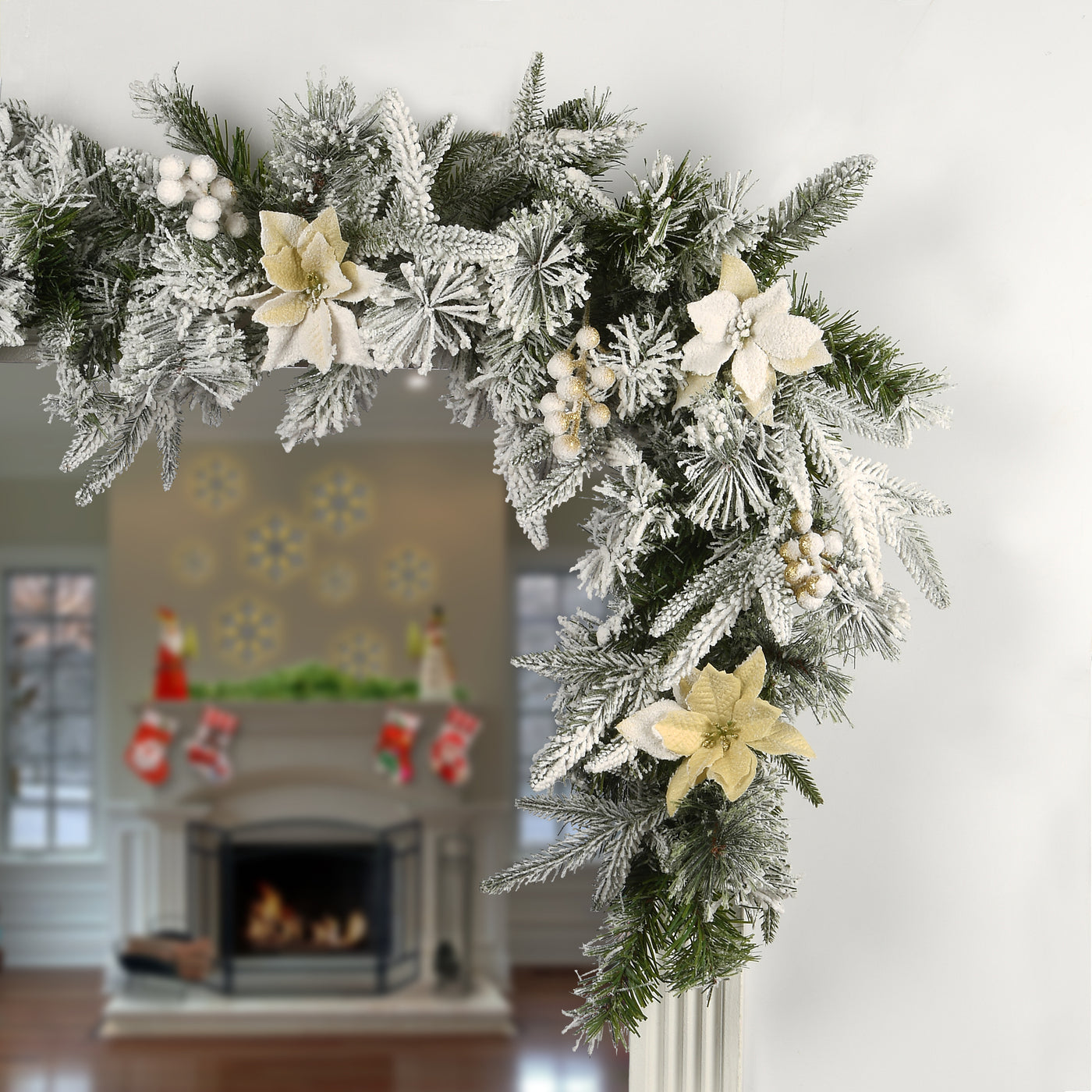 6 ft. Frosted Colonial Fir Garland - National Tree Company