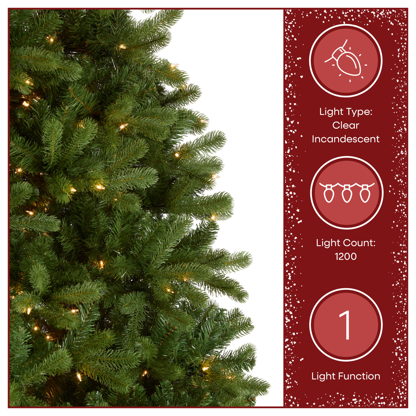 12 ft. Pre-Lit Downswept Douglas Fir Tree with Clear Lights, Plug-In - National Tree Company