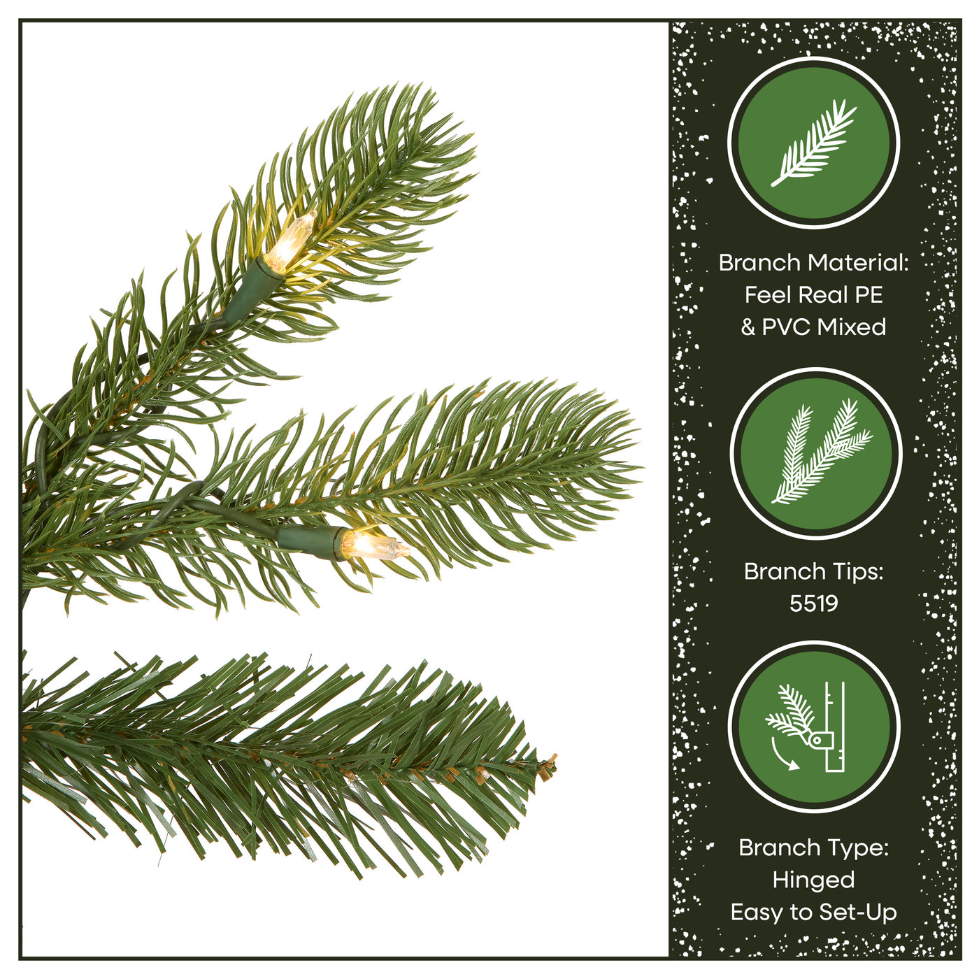 12 ft. Pre-Lit Downswept Douglas Fir Tree with Clear Lights, Plug-In - National Tree Company