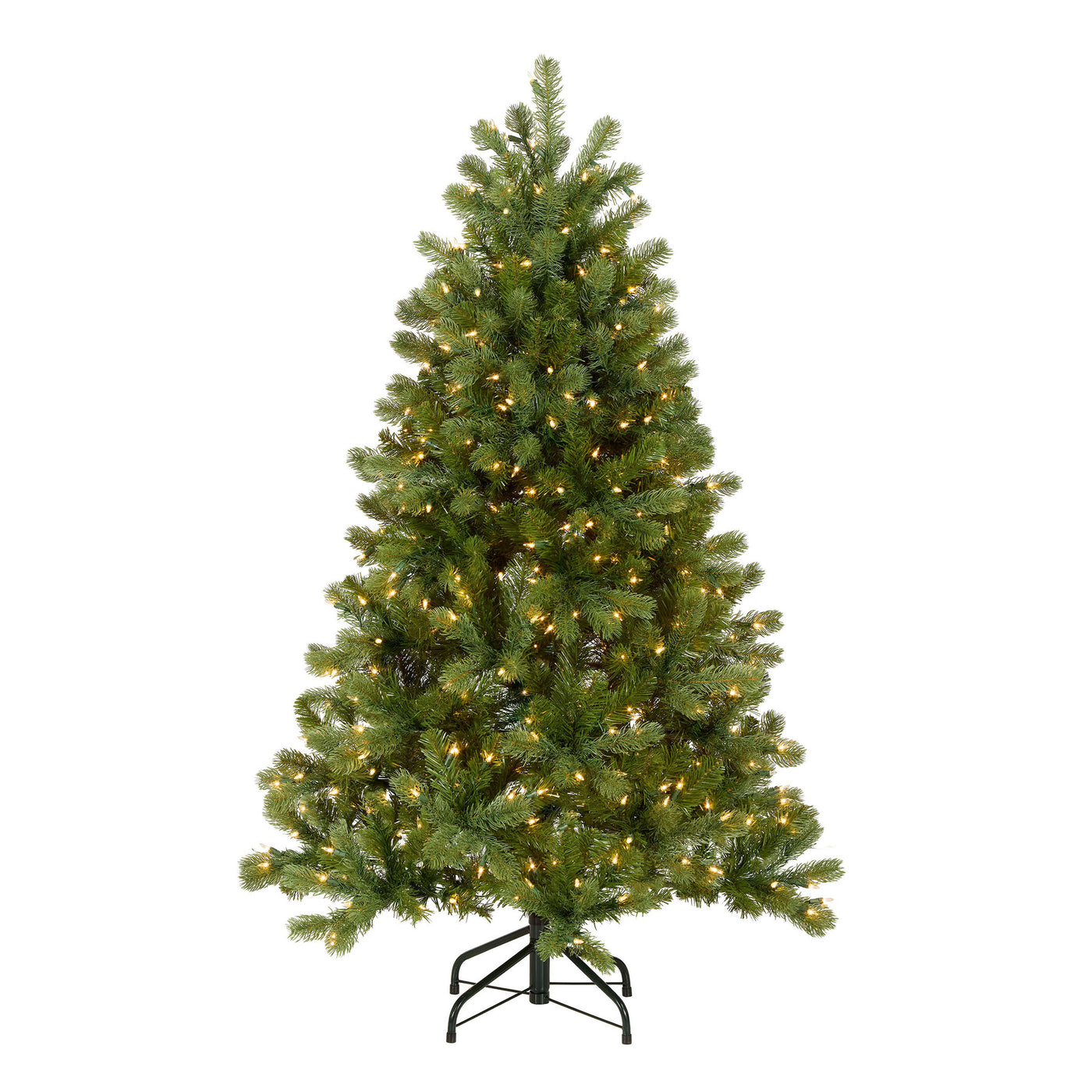 4.5 ft. Pre-Lit Downswept Douglas Fir Hinged Tree with Clear Lights, Plug-In - National Tree Company