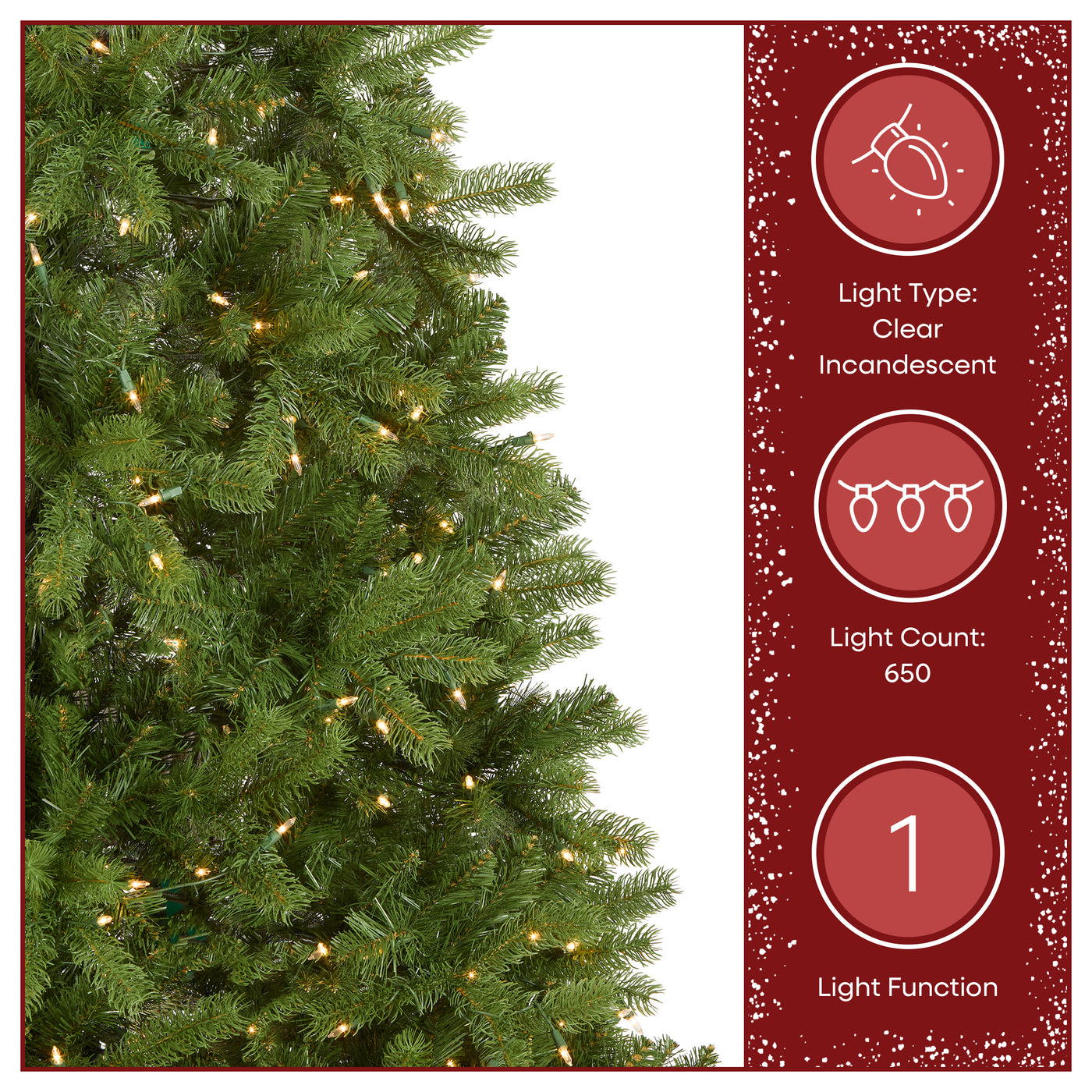 6.5 ft. Pre-Lit Downswept Douglas Fir Tree with Clear Lights - National Tree Company