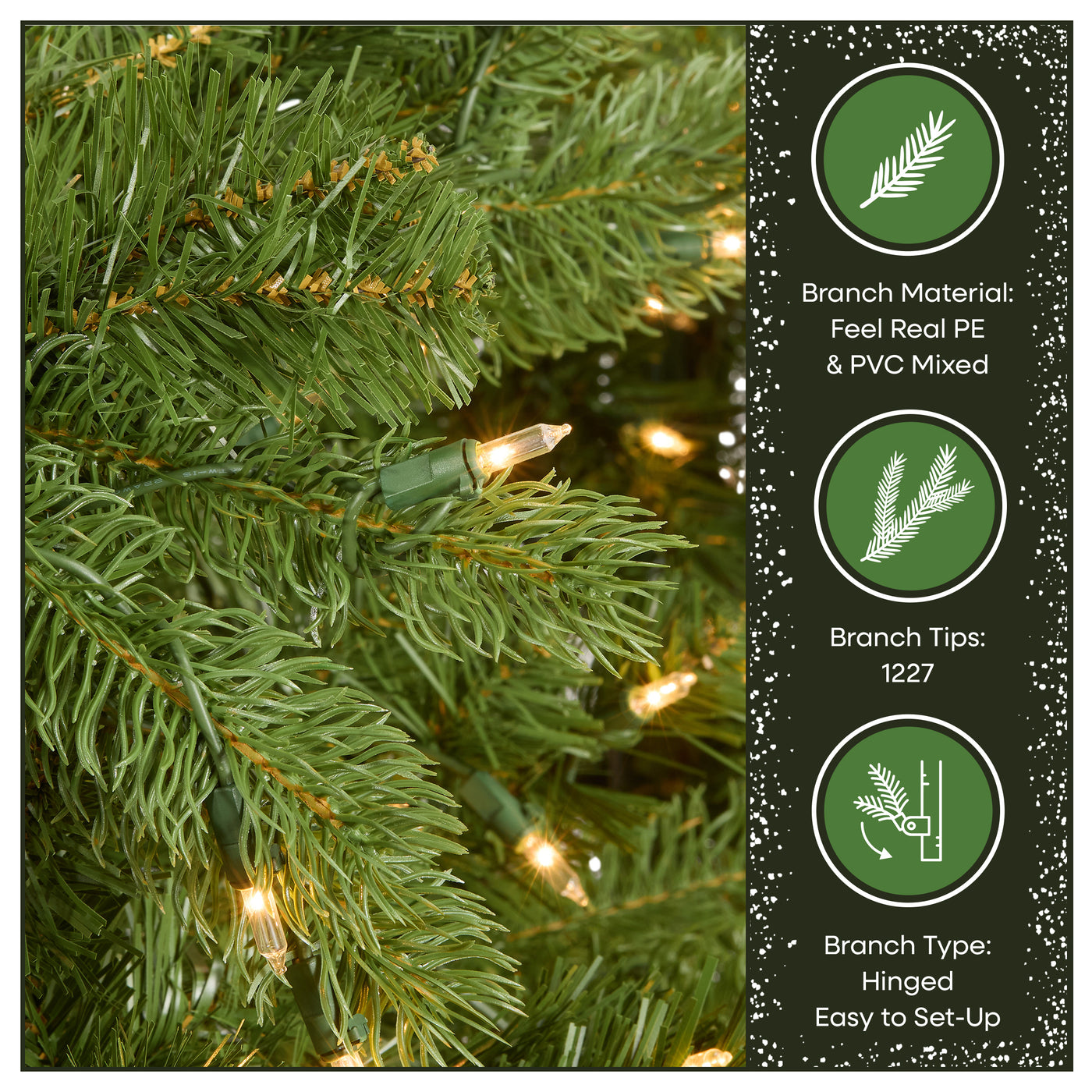 6.5 ft. Pre-Lit Downswept Douglas Fir Tree with Clear Lights - National Tree Company