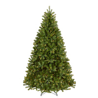 7 ft. Pre-Lit Downswept Douglas Fir Hinged Tree with Clear Lights, Plug-In - National Tree Company