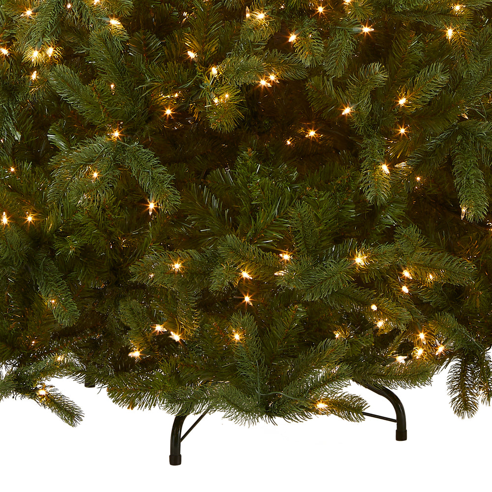 7.5 ft. Pre-Lit Downswept Douglas Fir Slim Tree with Warm White LED Lights