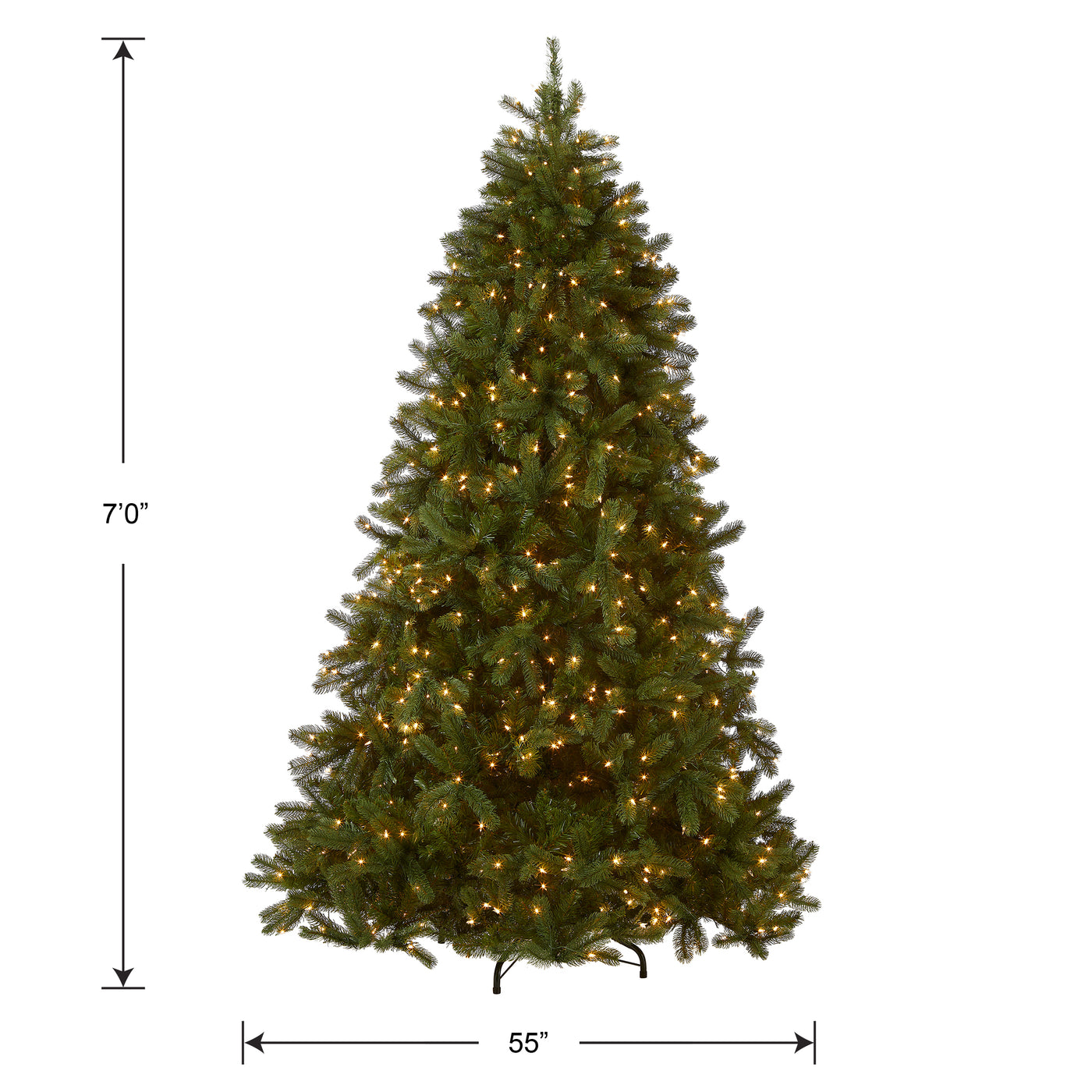 7 ft. Pre-Lit Downswept Douglas Fir Tree with Clear Lights - National Tree Company