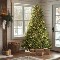 7.5 ft. Pre-Lit Downswept Douglas Fir Tree with 750 Clear Lights & 1867 Branch Tips - National Tree Company