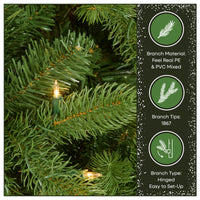 7.5 ft. Pre-Lit Downswept Douglas Fir Tree with 750 Clear Lights & 1867 Branch Tips - National Tree Company