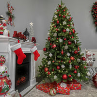 7.5 ft. Pre-Lit Downswept Douglas Fir Tree with 750 Clear Lights & 1867 Branch Tips - National Tree Company