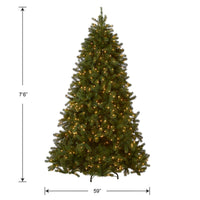 7.5 ft. Pre-Lit Downswept Douglas Fir Tree with 750 Clear Lights & 1867 Branch Tips - National Tree Company