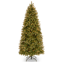 4.5 ft. Pre-Lit Downswept Douglas Fir Slim Tree with Clear Lights - National Tree Company