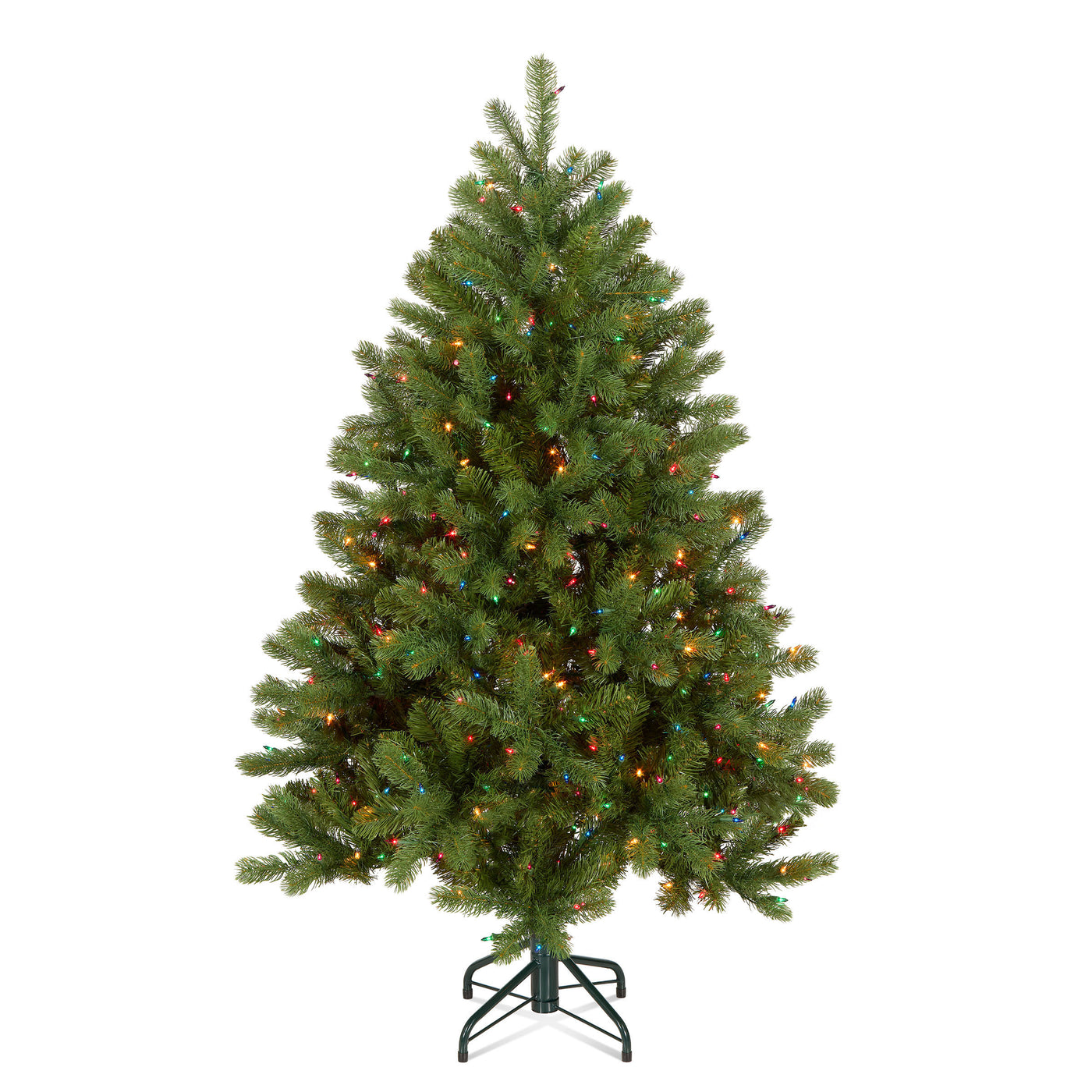 4.5 ft. Pre-Lit Downswept Douglas Fir Hinged Tree with Multicolor Lights, Plug-In - National Tree Company