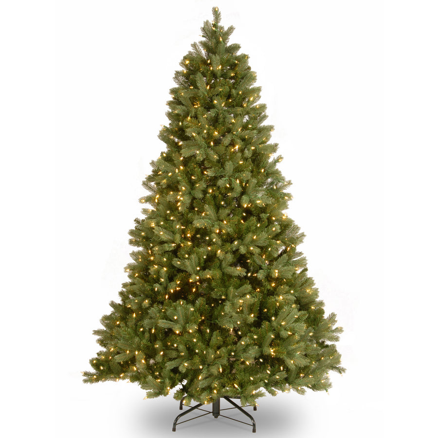 7.5 ft. Pre-Lit Downswept Douglas Fir Tree with 1000 Clear Lights & 1867 Branch Tips - National Tree Company