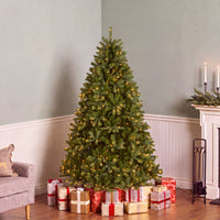 6 ft. Pre-Lit Downswept Douglas Fir Hinged Tree with Clear Lights, Plug-In - National Tree Company