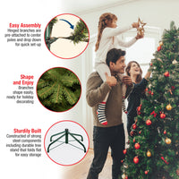 7 ft. Pre-Lit Downswept Douglas Fir Tree with 700 Clear Lights - National Tree Company