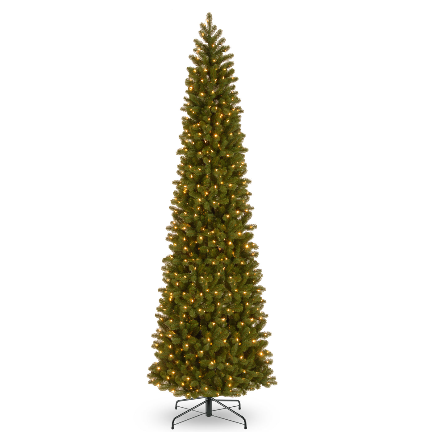 12 ft. Pre-Lit Downswept Douglas Fir Pencil Slim Fir Tree with Clear Lights - National Tree Company