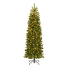 6.5 ft. Pre-Lit Downswept Douglas Fir Pencil Slim Tree with Clear Lights - National Tree Company