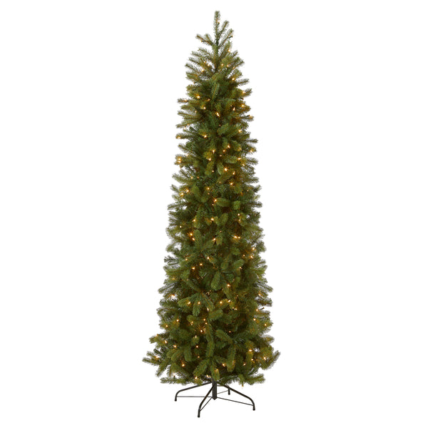 7.5 ft. Pre-Lit Pennington Fir Pencil Tree with Clear Lights main image 0