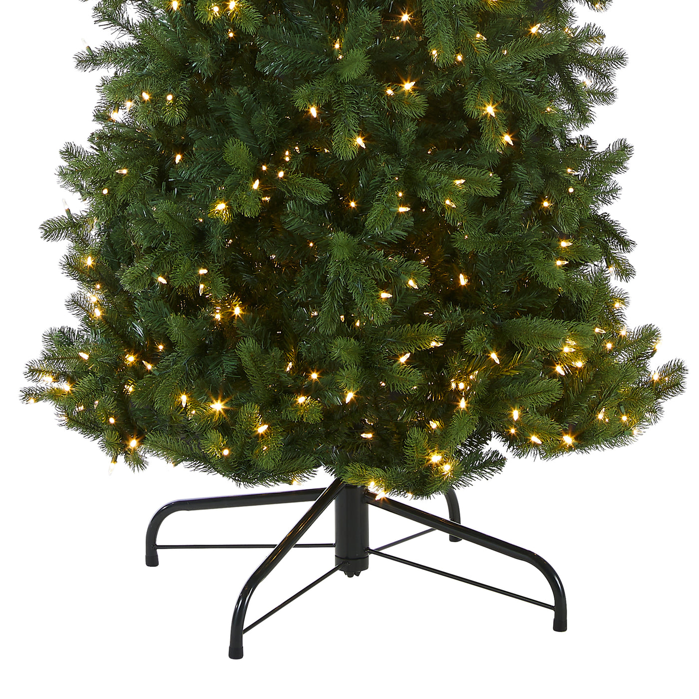 12 ft.Pre-Lit Downswept Douglas Fir Pencil Slim Tree with Dual Color LED Lights - National Tree Company