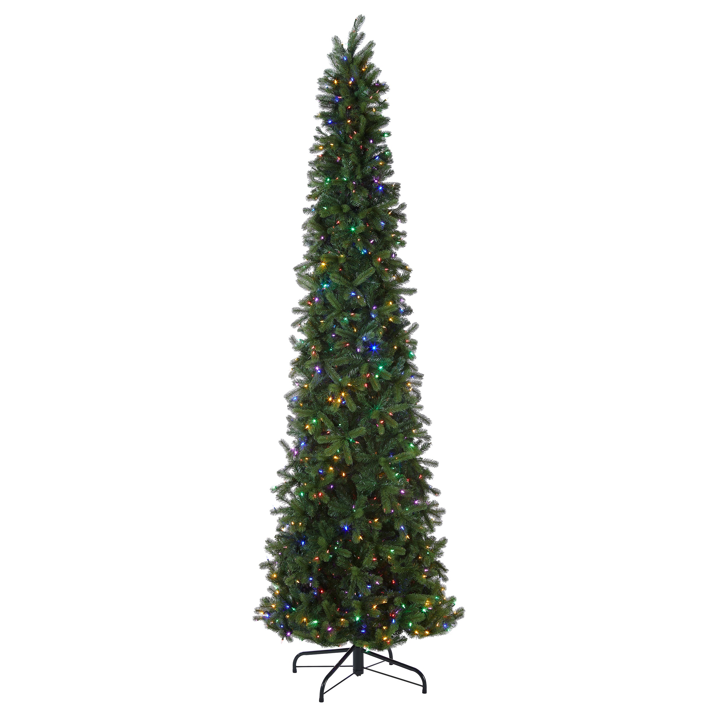 Glitzhome 7.5-ft Silver Tinsel Artificial Christmas Tree