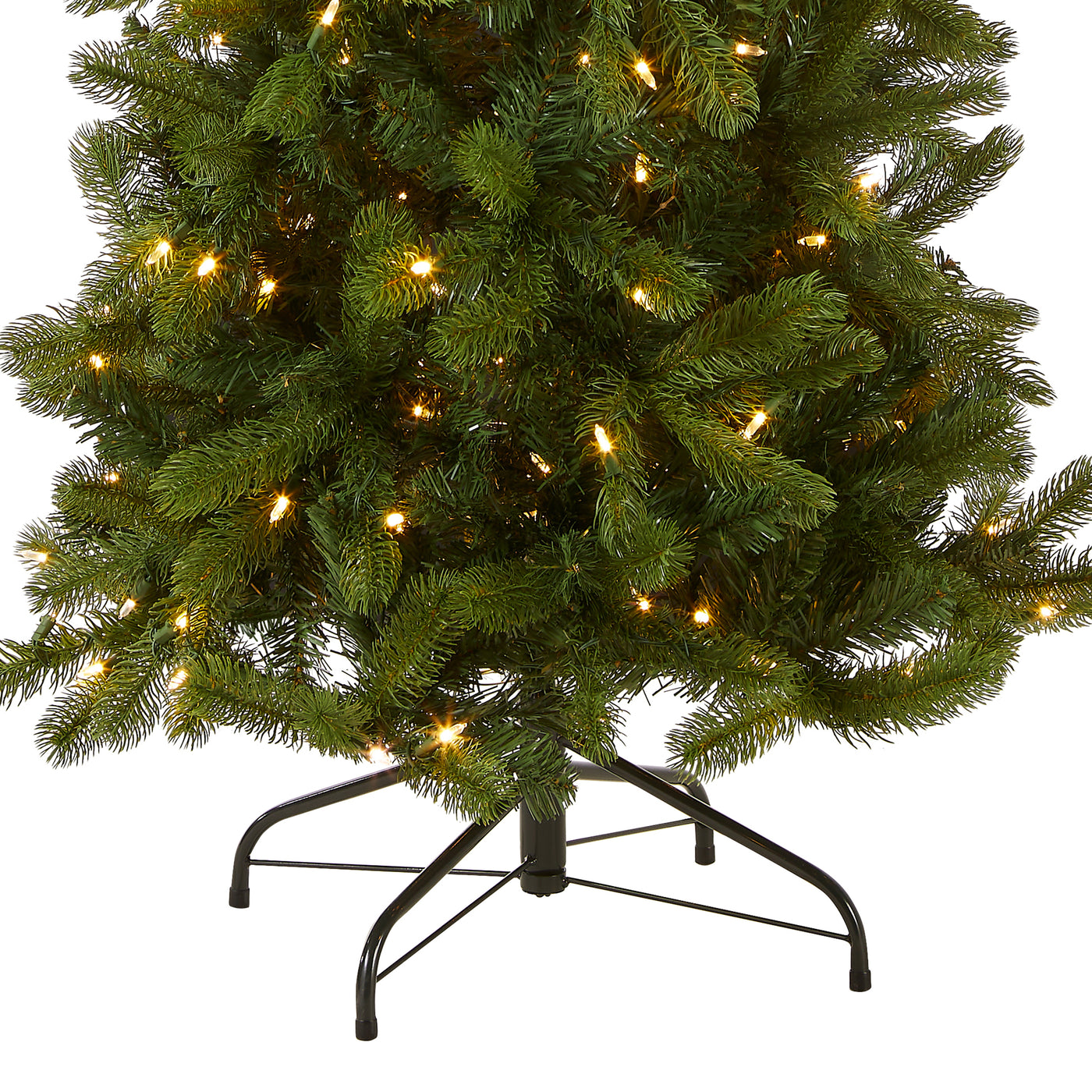 6.5 ft. Pre-Lit Downswept Douglas Fir Pencil Slim Tree with Dual Color LED Lights - National Tree Company