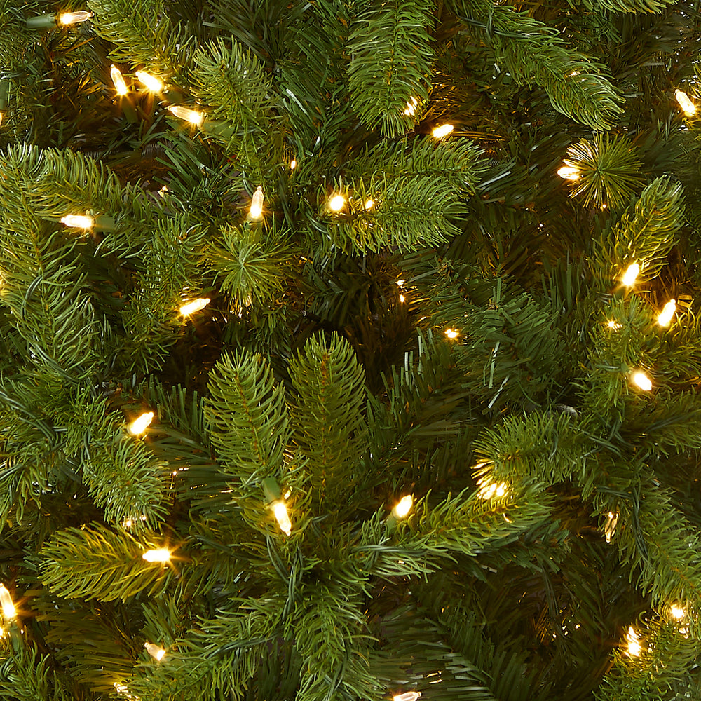 4.5 ft. Pre-Lit Downswept Douglas Fir Tree with Dual Color LED Lights ...