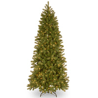 7 ft. Pre-Lit Downswept Douglas Fir Pencil Slim Tree with Dual Color LED Lights - National Tree Company