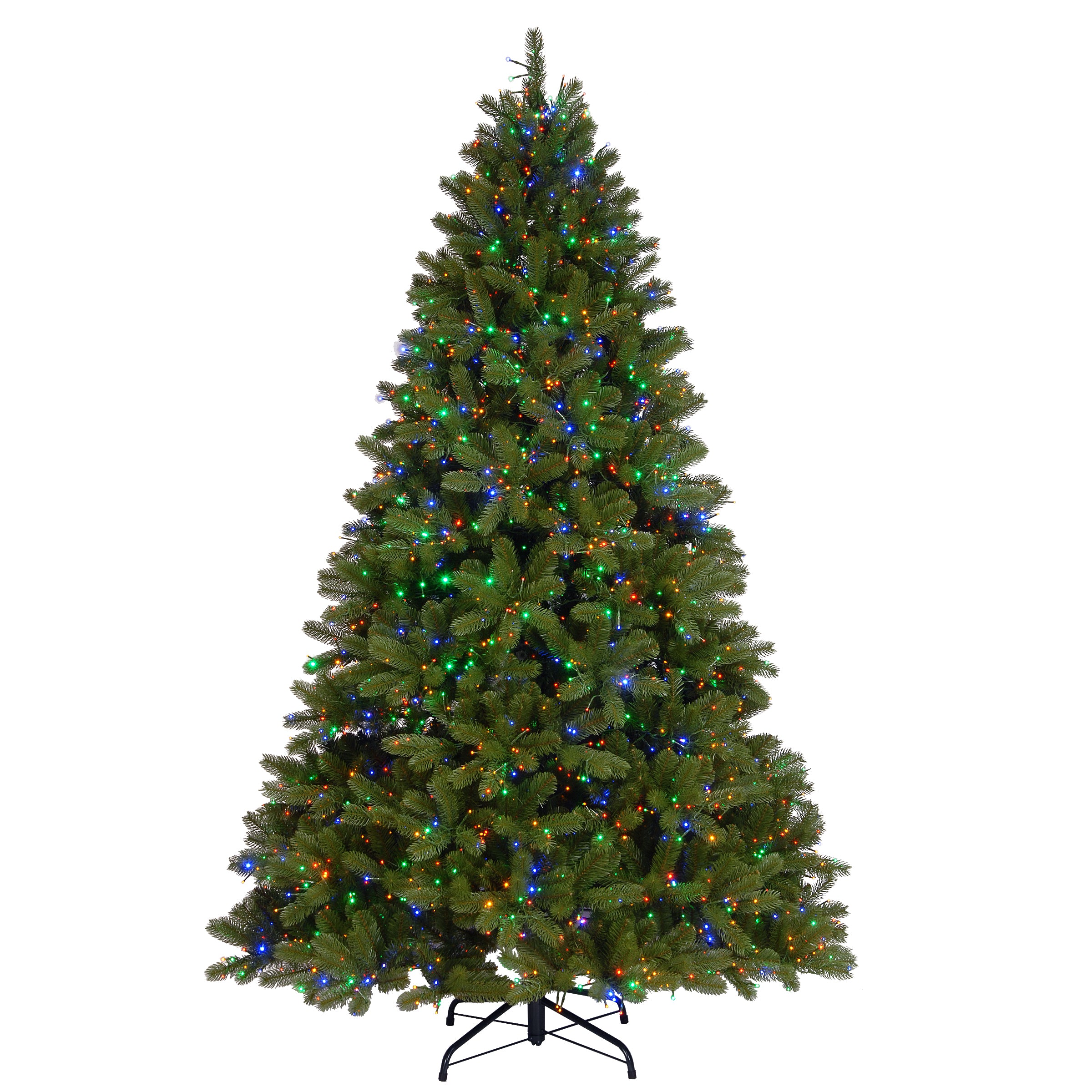 7.5 ft. Pre-Lit Downswept Douglas Fir Tree with Dual Color LED