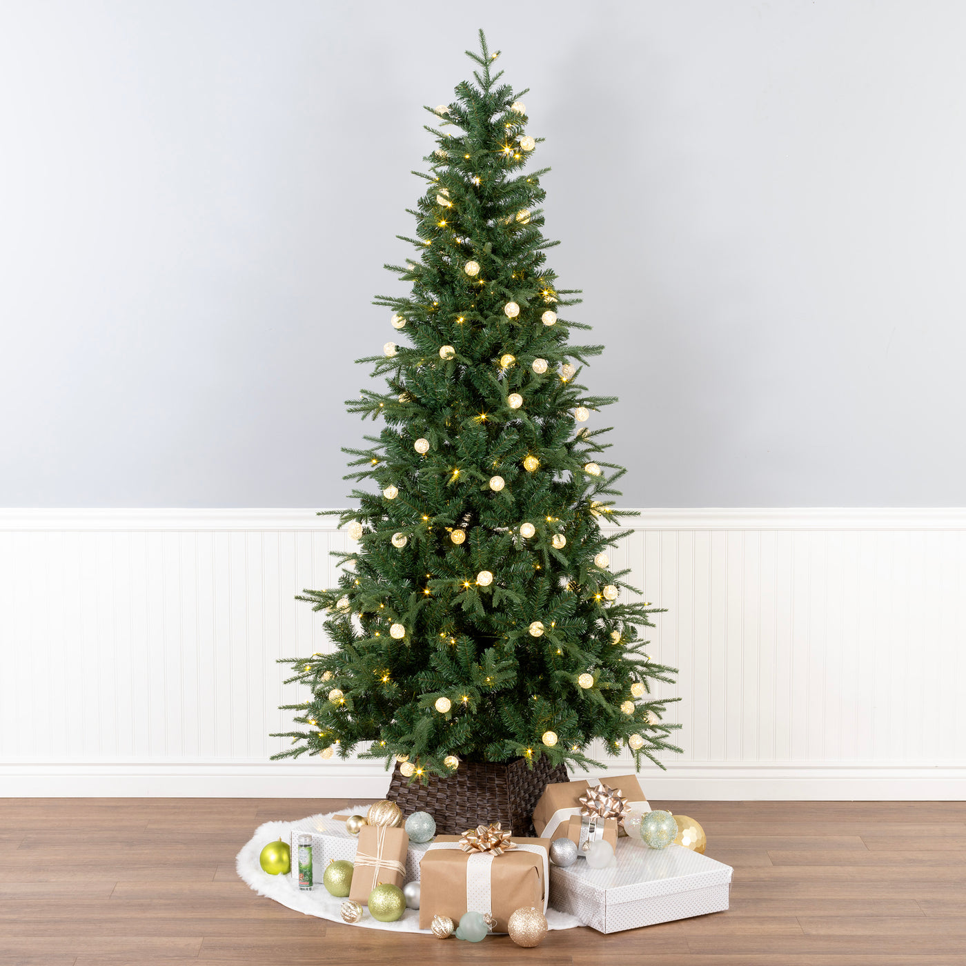 6 ft. Duxbury Slim Tree with Dual Color LED Lights - National Tree Company