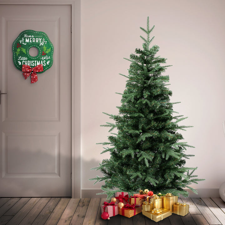 First Traditions 4.5ft Feel-Real Duxbury Light Green Mixed Hinged Tree