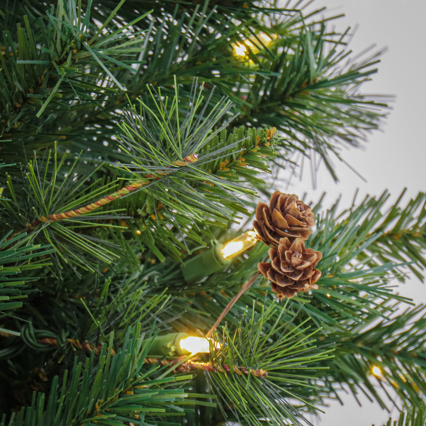 7.5 ft. Pre-Lit Cedar Spruce Tree with LED Lights, Plug-In - National Tree Company