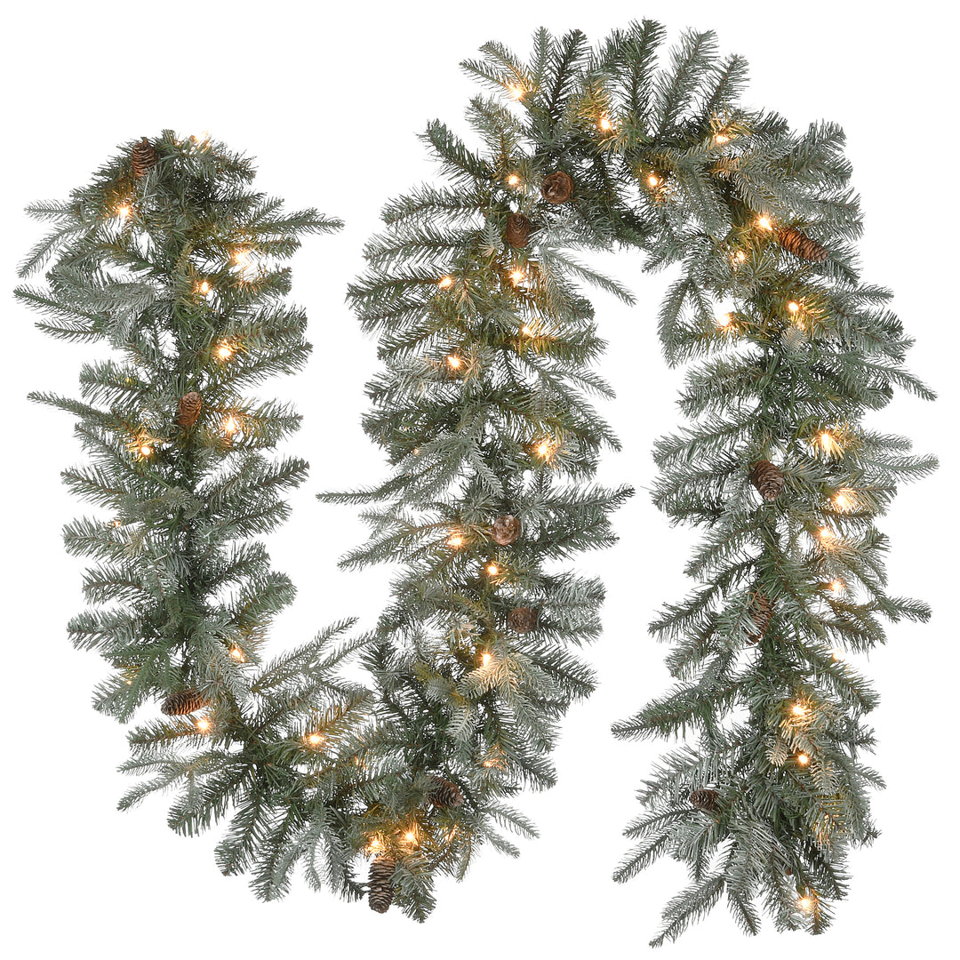 Faux Twig Garland With LED Lights, Set of 2