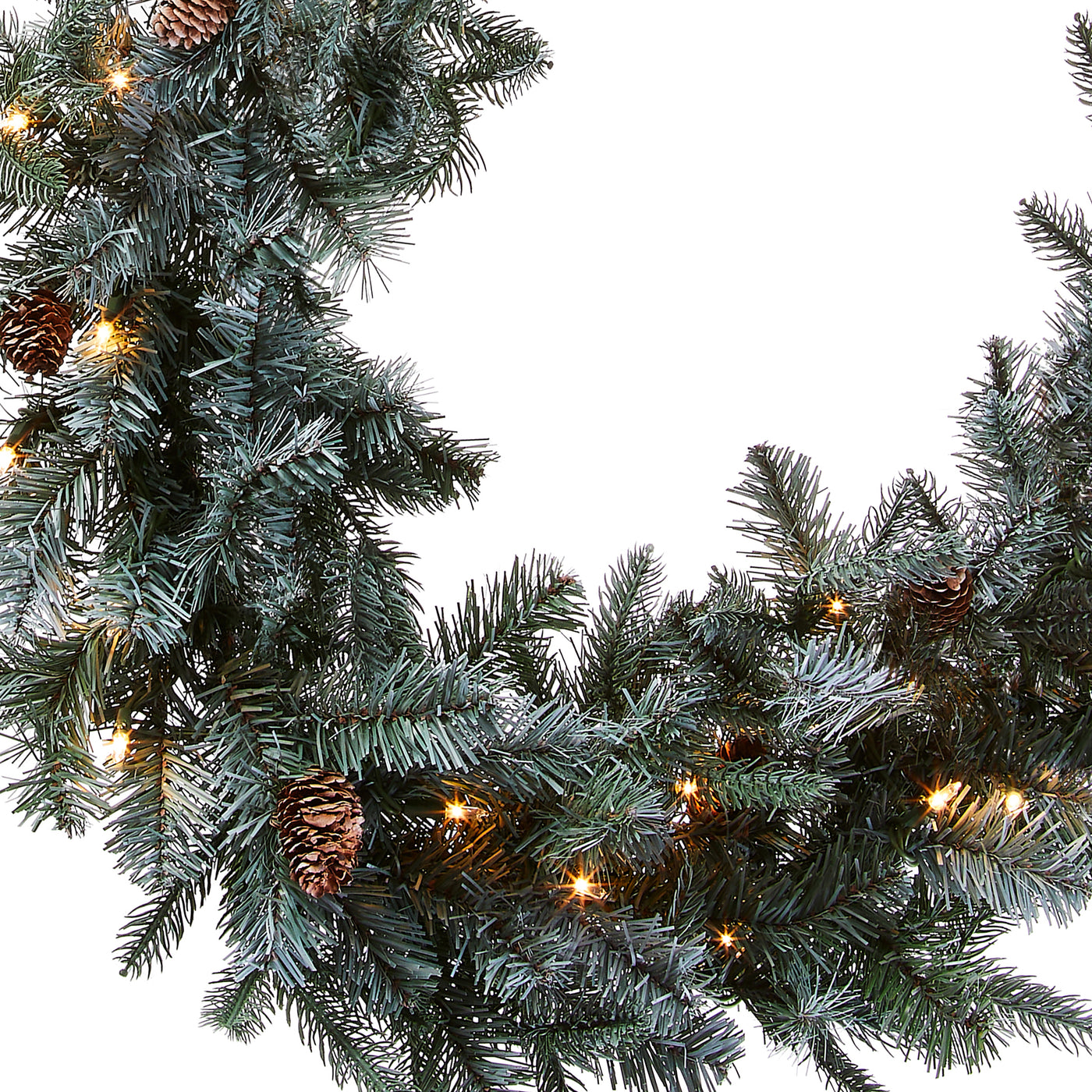 9 ft. Pre-Lit Frosted Arctic Spruce Garland with Clear Lights - National Tree Company