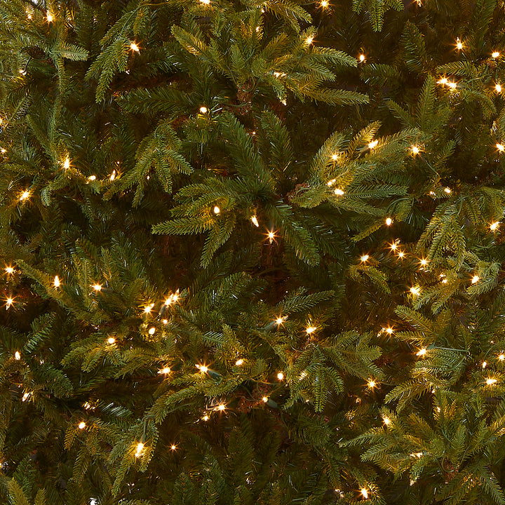 Pre-Lit 'Feel Real' Artificial Full Christmas Tree, Green, Frasier Grande, White Lights, Includes Stand, 7.5 Feet