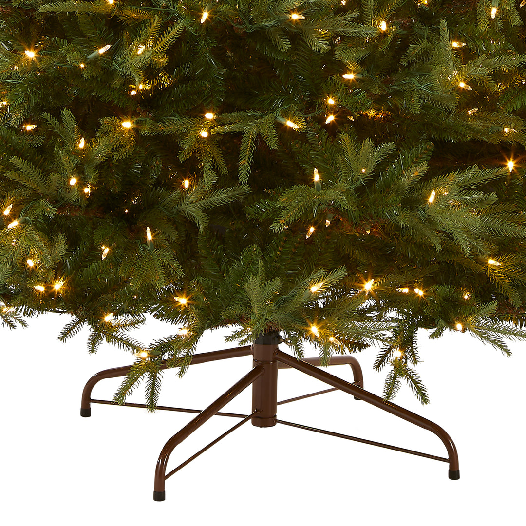 Pre-Lit 'Feel Real' Artificial Full Christmas Tree, Green, Frasier Grande, Dual Color LED Lights, Includes Stand, 6.5 Feet
